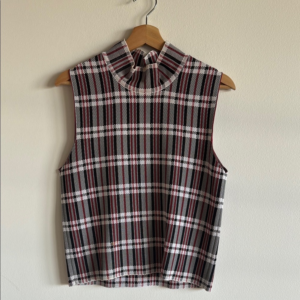 Celine FW13 Phoebe Philo Plaid Top